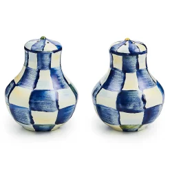 MacKenzie-Childs Table Accessories|Serveware<Royal Check Salt  Pepper Shakers