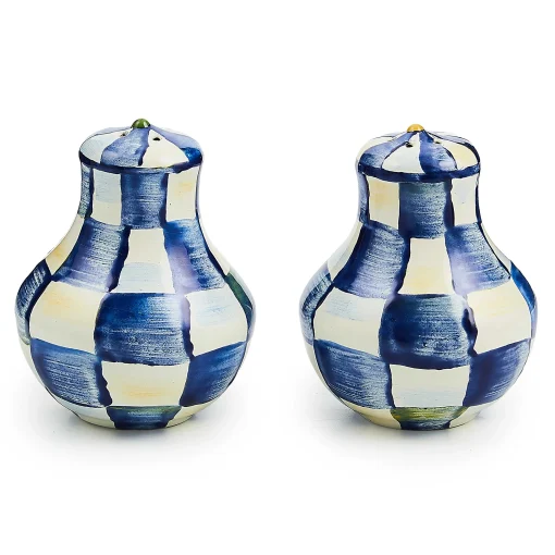 MacKenzie-Childs Table Accessories|Serveware<Royal Check Salt  Pepper Shakers