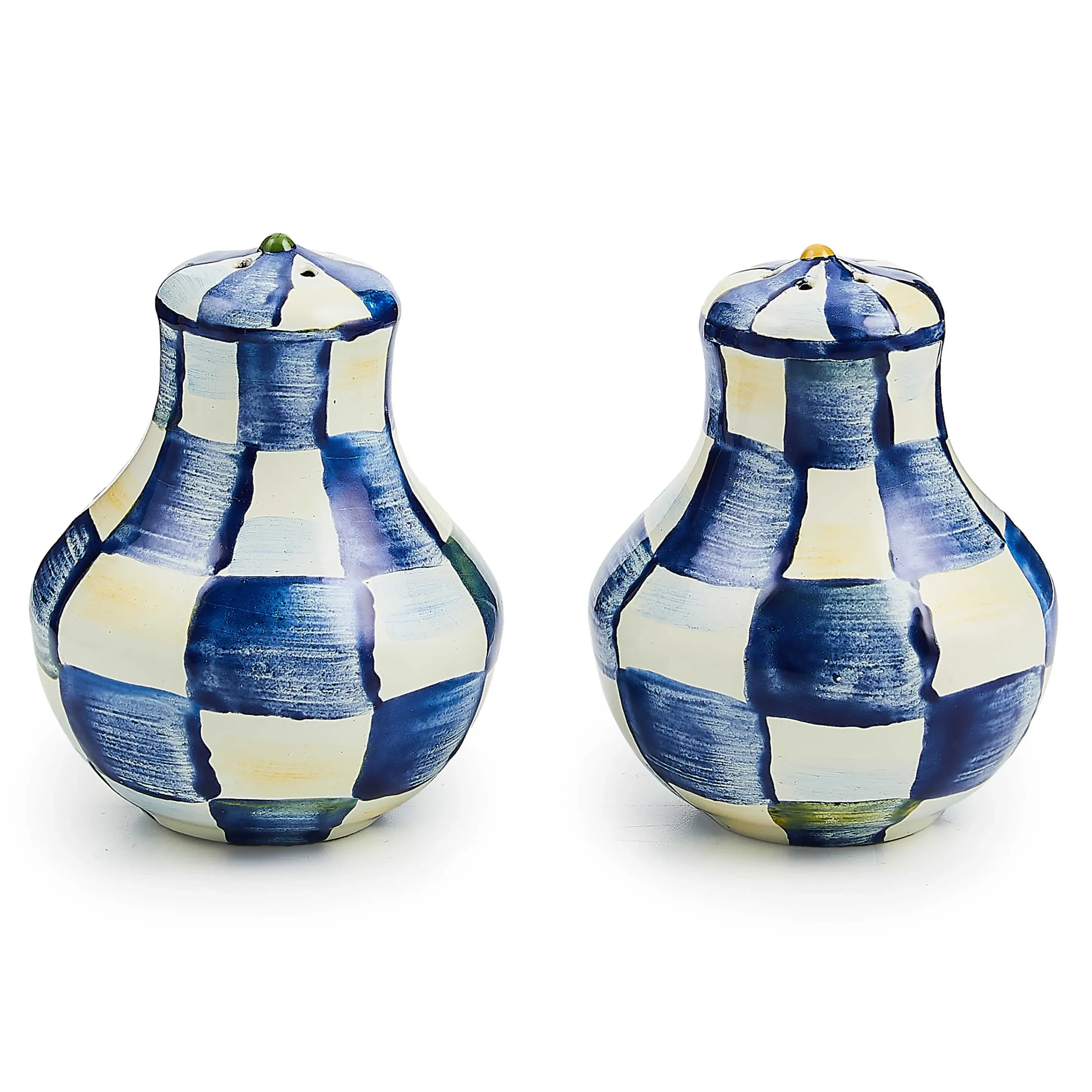 MacKenzie-Childs Table Accessories|Serveware<Royal Check Salt  Pepper Shakers