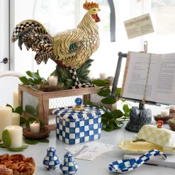 MacKenzie-Childs Table Accessories|Serveware<Royal Check Salt  Pepper Shakers