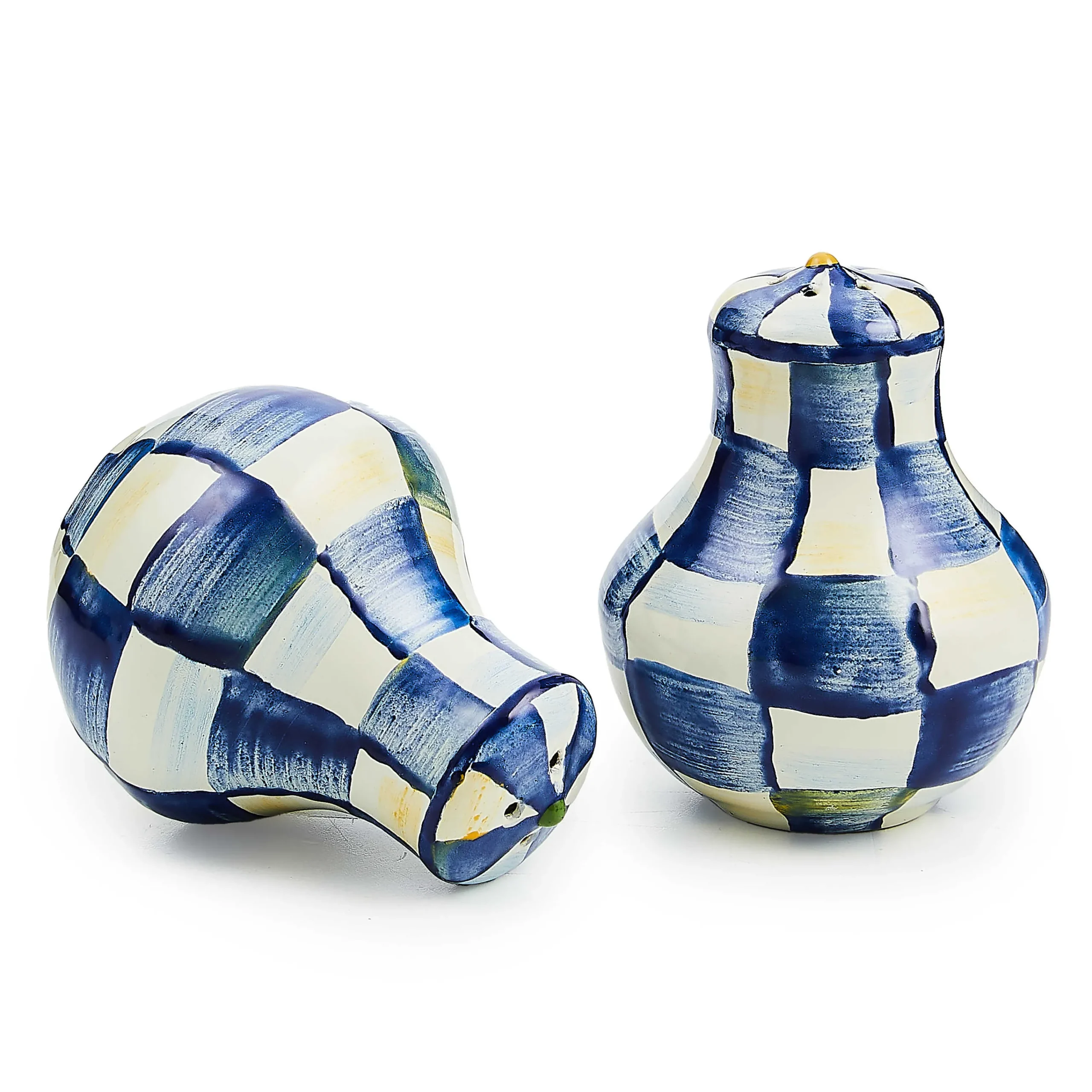 MacKenzie-Childs Table Accessories|Serveware<Royal Check Salt  Pepper Shakers