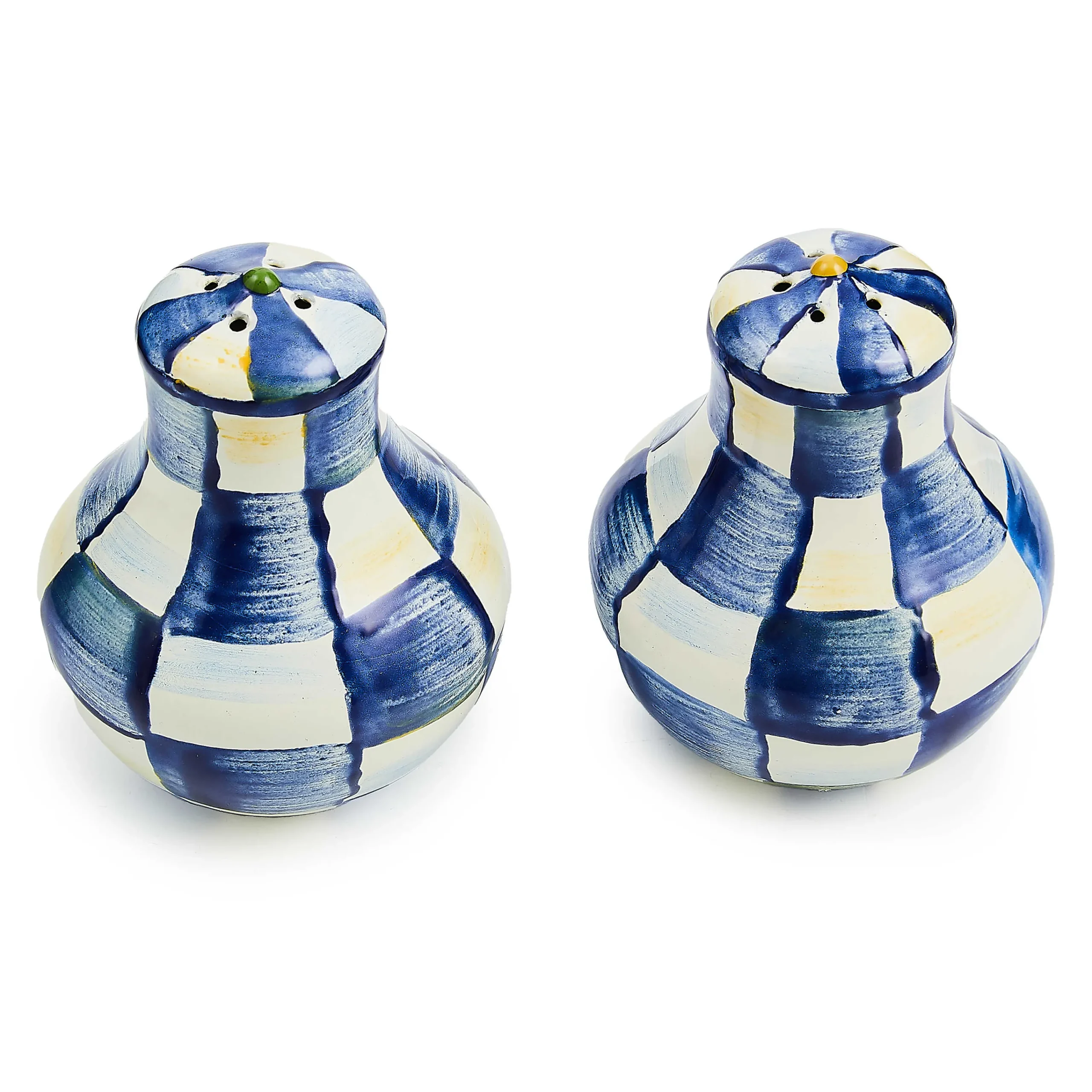 MacKenzie-Childs Table Accessories|Serveware<Royal Check Salt  Pepper Shakers