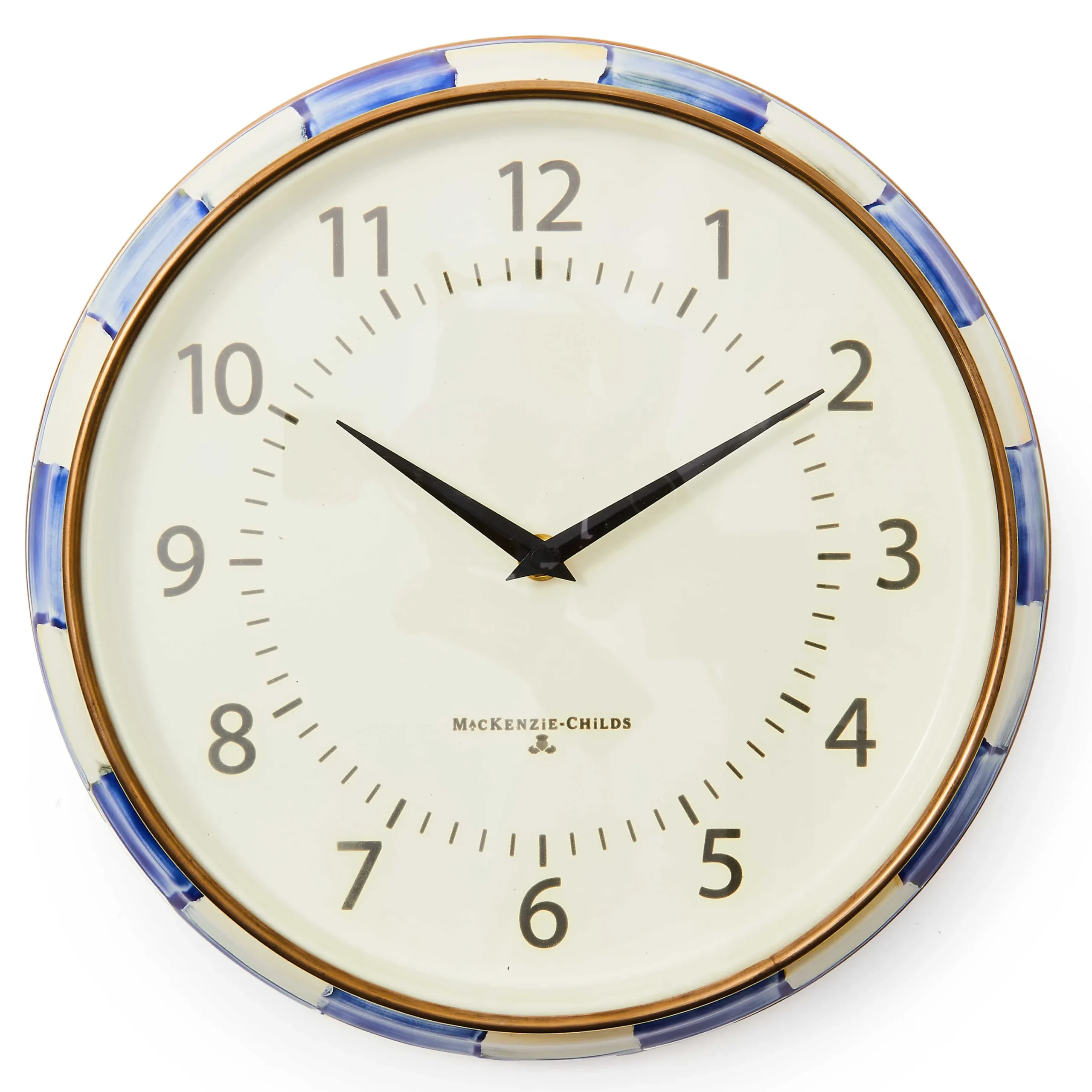 MacKenzie-Childs Room Accents<Royal Check School Wall Clock