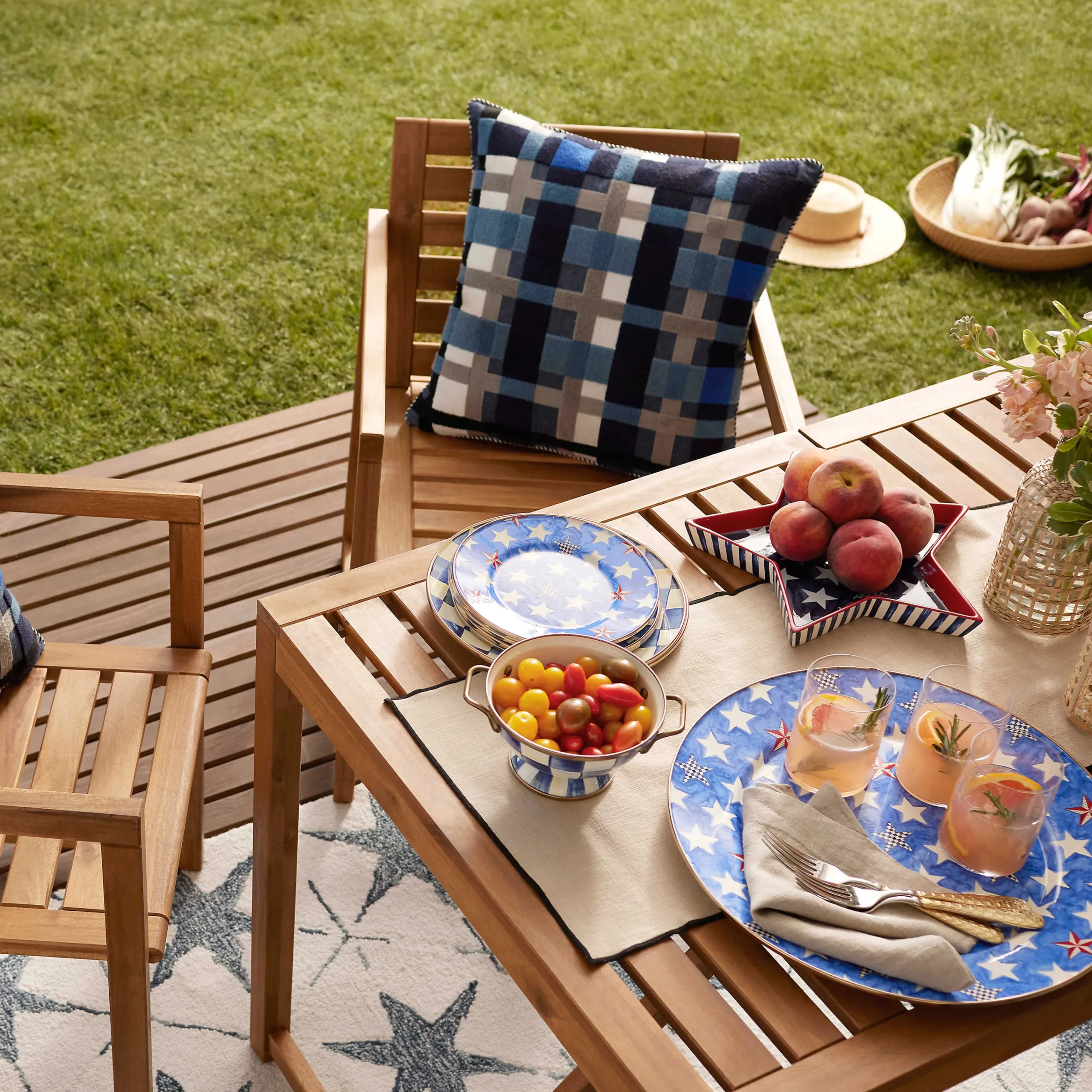 MacKenzie-Childs Serveware<Royal Check Simply Anything Bowl