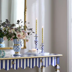 MacKenzie-Childs Candles & Fragrances<Royal Check Small Candlestick
