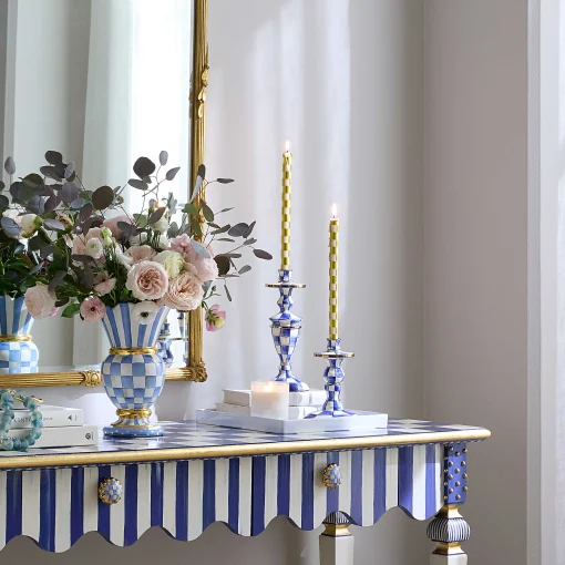 MacKenzie-Childs Candles & Fragrances<Royal Check Small Candlestick