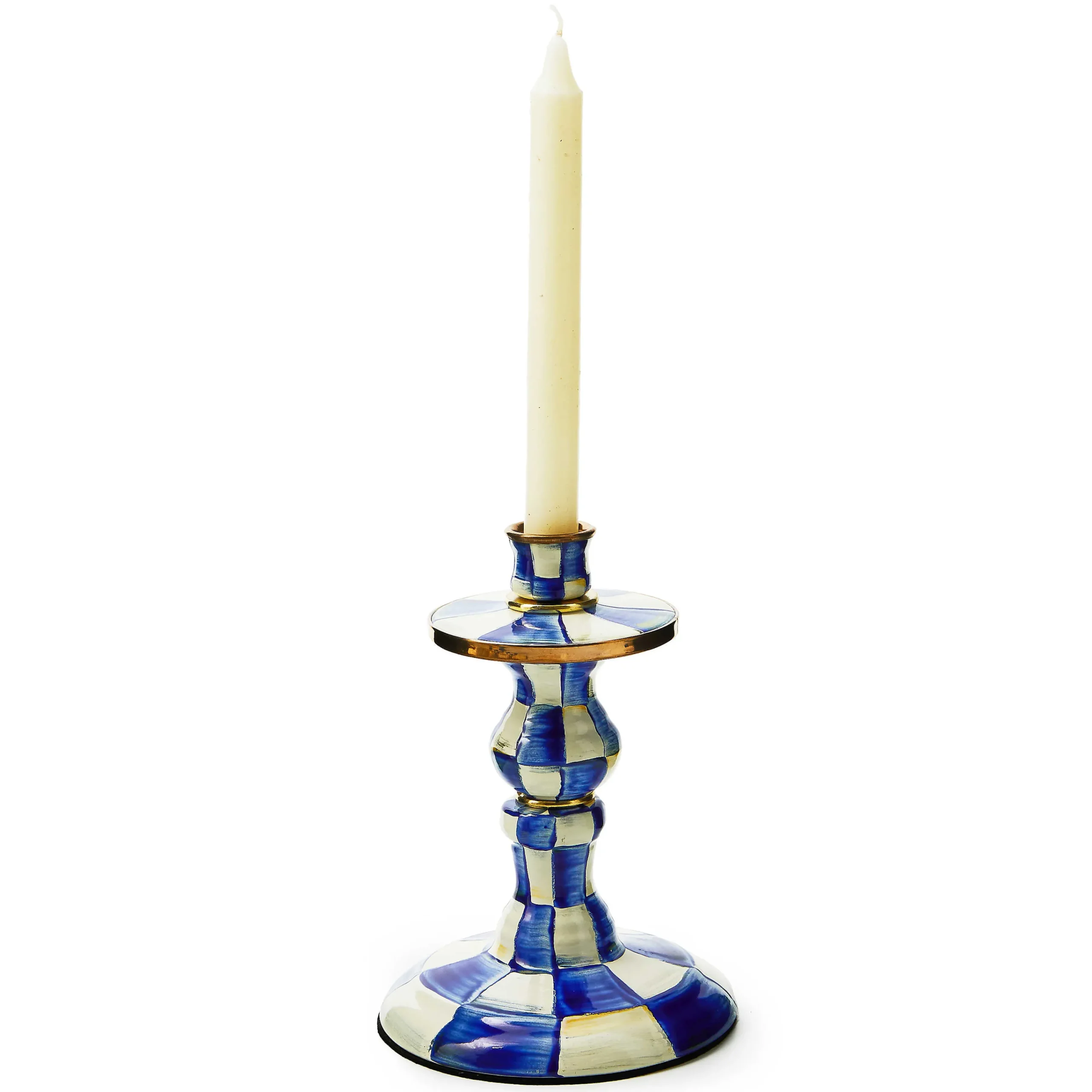 MacKenzie-Childs Candles & Fragrances<Royal Check Small Candlestick
