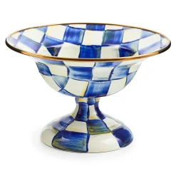 MacKenzie-Childs Serveware<Royal Check Small Compote