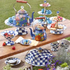 MacKenzie-Childs Serveware<Royal Check Small Compote