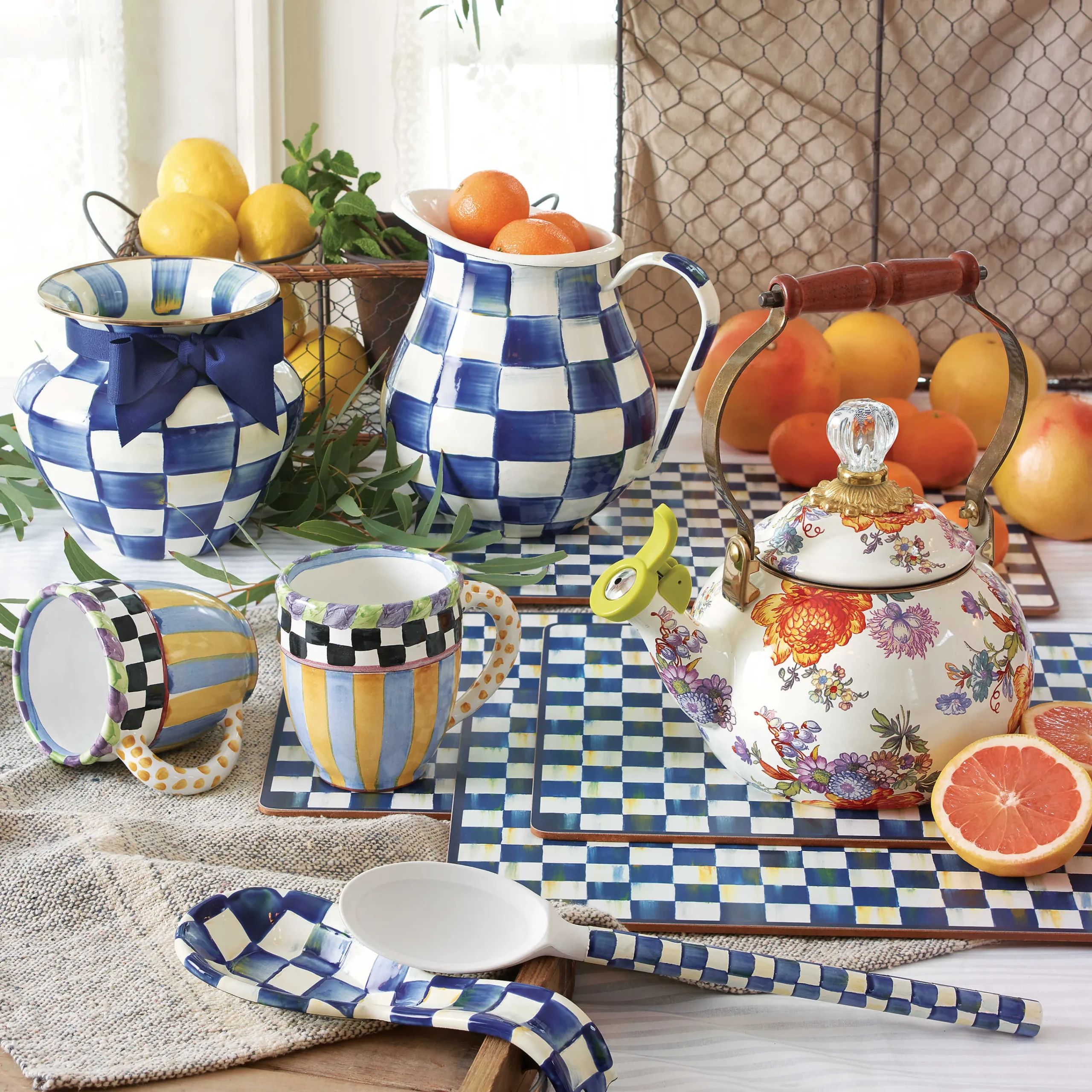 MacKenzie-Childs Kitchen Utensils & Tools<Royal Check Spoon Rest