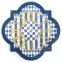 MacKenzie-Childs Room Accents<Royal Check Tile Wall Clock