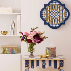 MacKenzie-Childs Room Accents<Royal Check Tile Wall Clock