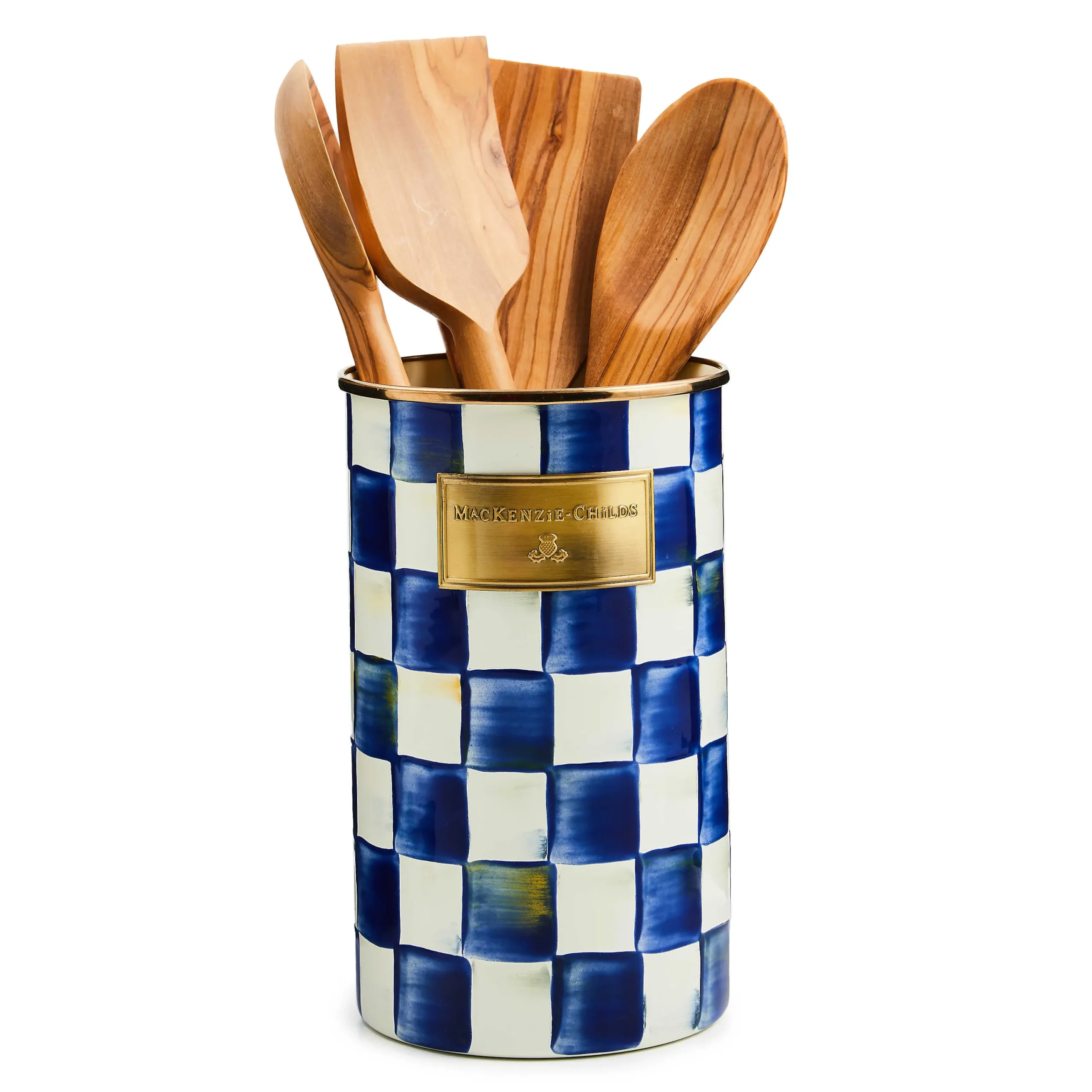 MacKenzie-Childs Kitchen Storage & Organization<Royal Check Utensil Holder