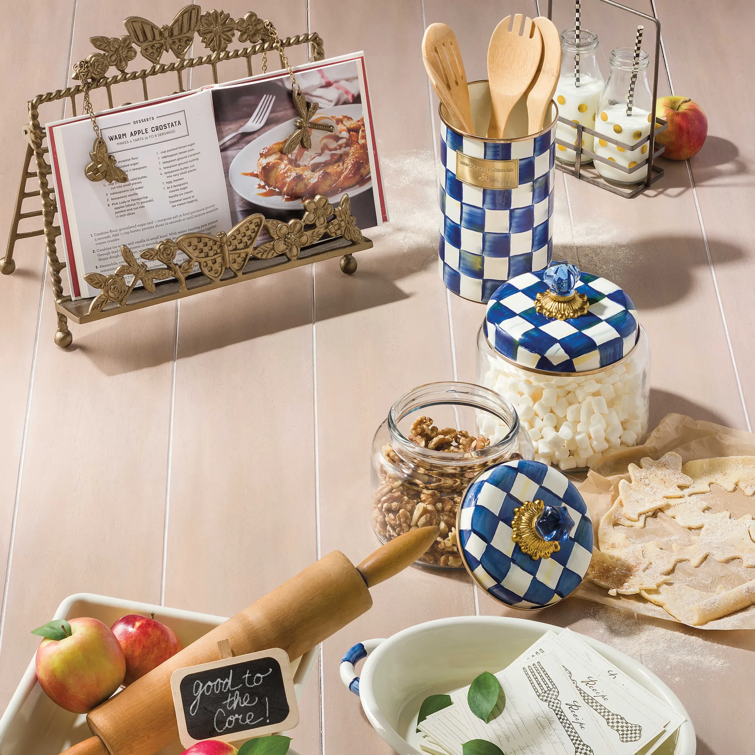 MacKenzie-Childs Kitchen Storage & Organization<Royal Check Utensil Holder