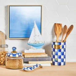 MacKenzie-Childs Kitchen Storage & Organization<Royal Check Utensil Holder