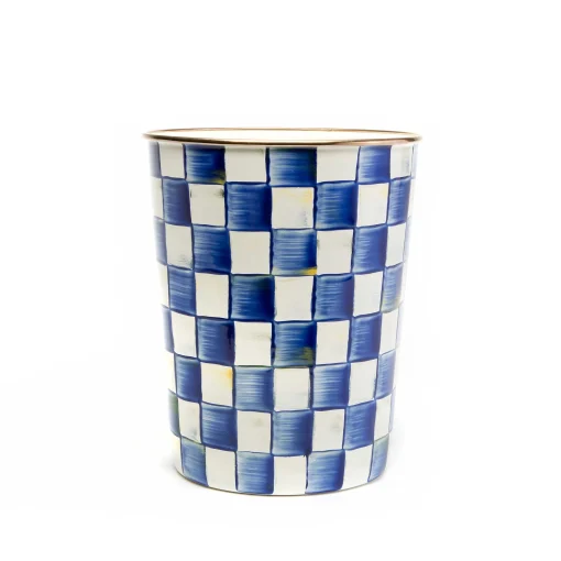 MacKenzie-Childs Bath & Bath Accessories|Room Accents<Royal Check Waste Bin