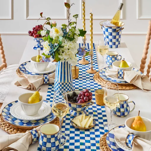 MacKenzie-Childs Drinkware|Bar Entertaining<Royal Check Wine Cooler