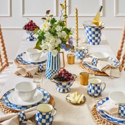 MacKenzie-Childs Drinkware|Bar Entertaining<Royal Check Wine Cooler