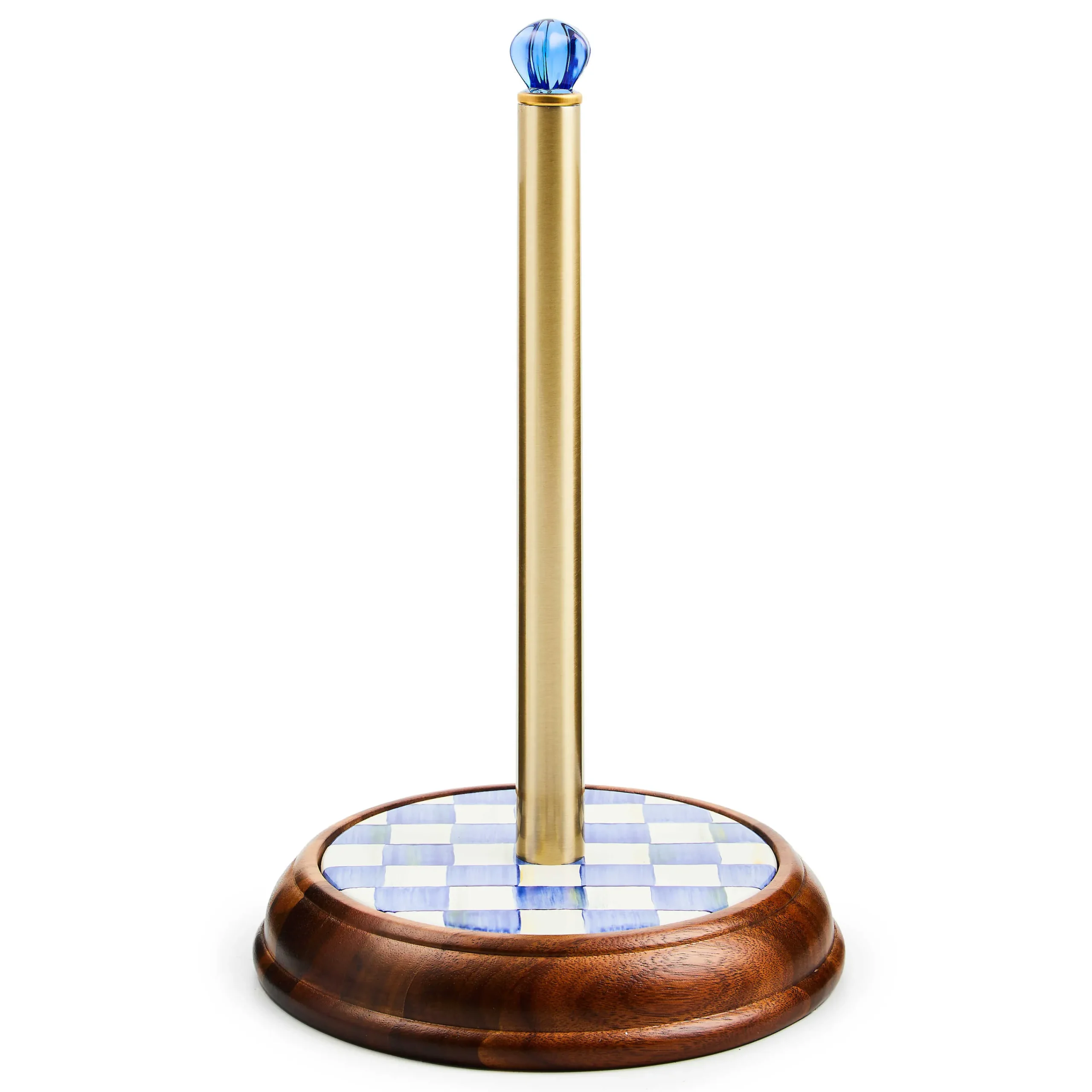 MacKenzie-Childs Kitchen Storage & Organization<Royal Check Wood Paper Towel Holder