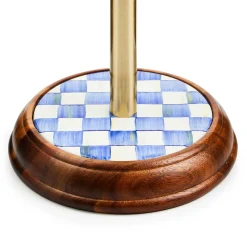 MacKenzie-Childs Kitchen Storage & Organization<Royal Check Wood Paper Towel Holder
