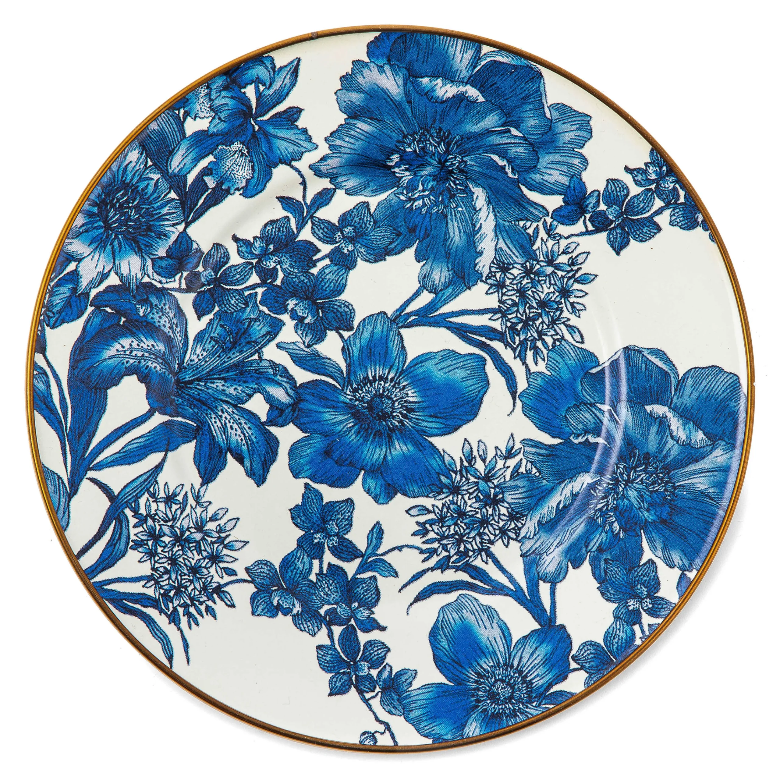 MacKenzie-Childs Spring|Dinnerware & Flatware<Royal English Garden Enamel Salad/Dessert Plate