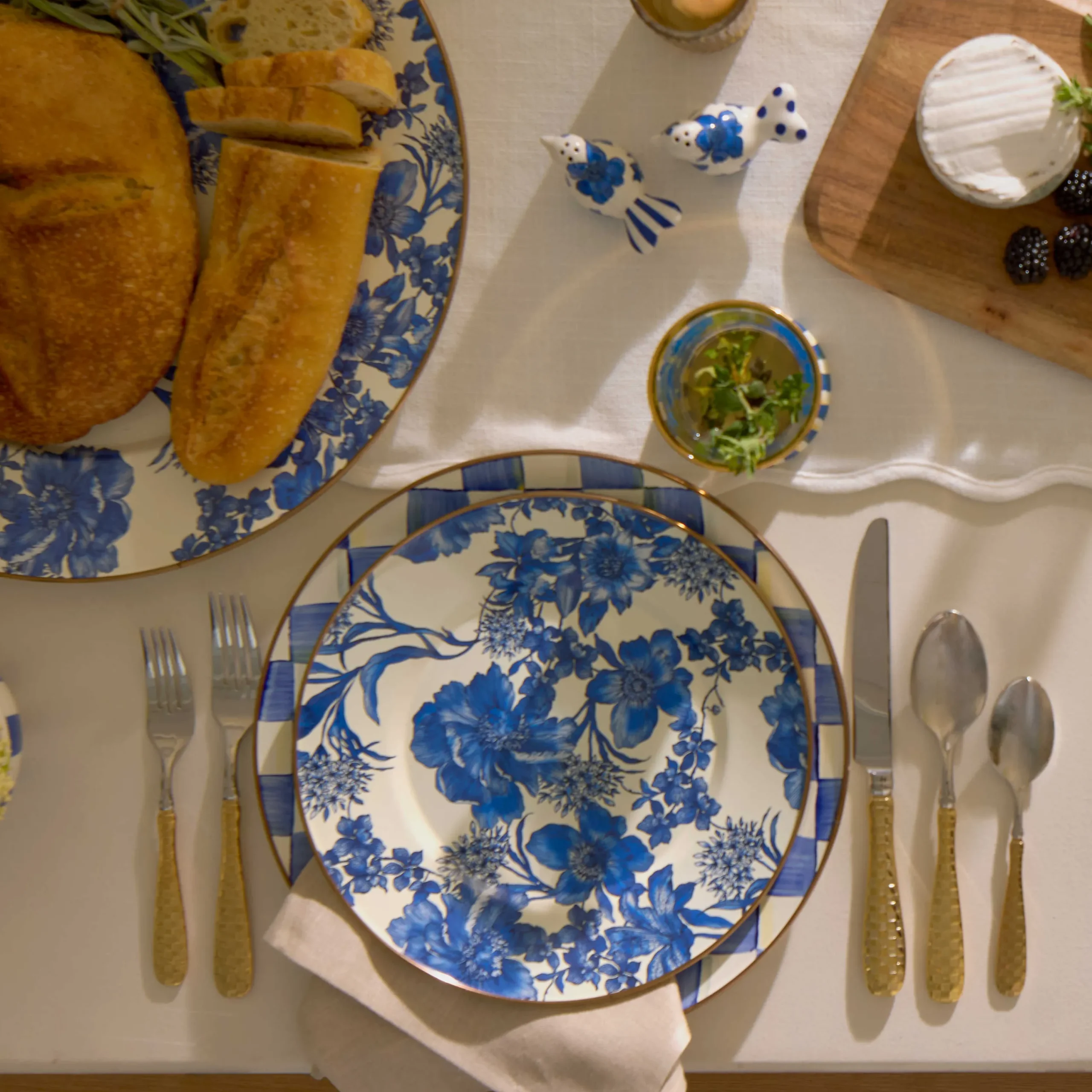 MacKenzie-Childs Spring|Dinnerware & Flatware<Royal English Garden Enamel Dinner Plate