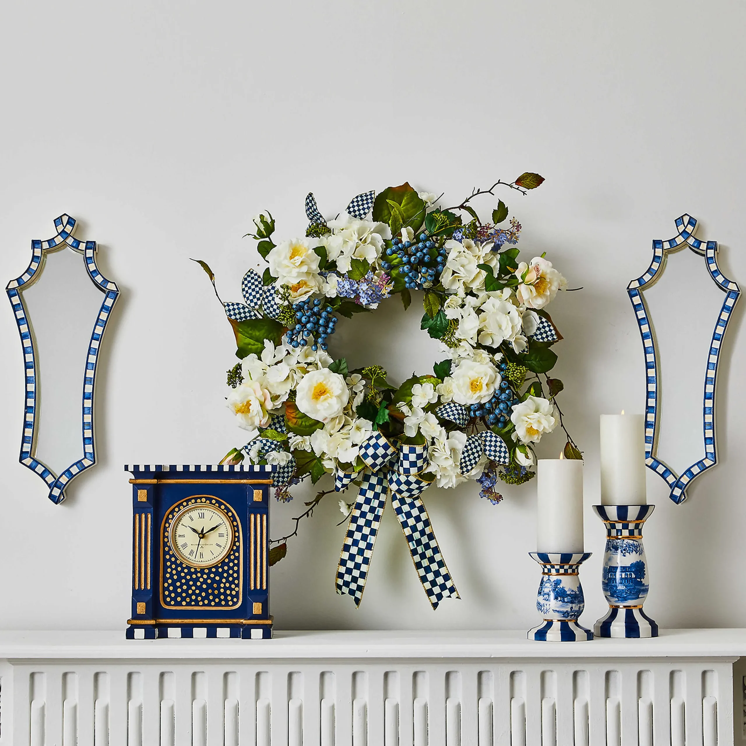 MacKenzie-Childs Easter|Spring<Royal Fresh Cut Wreath
