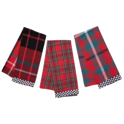 MacKenzie-Childs Holiday|Kitchen & Dining Sets<Royal Stewart Woven Dish Towels, Set of 3