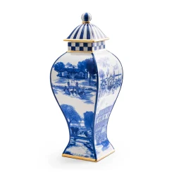 MacKenzie-Childs Kitchen Storage & Organization<Royal Toile Large Ginger Jar