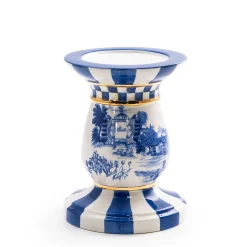 MacKenzie-Childs Room Accents|Table Accessories<Royal Toile Short Pillar Candle Holder