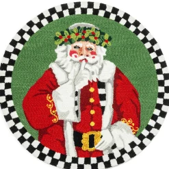 MacKenzie-Childs Holiday|Rugs<Santa Lucia 3' Round Rug