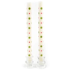 MacKenzie-Childs Holiday|Candles & Fragrances<Small  Large Dots Dinner Candles - Red  Green - Set of 2