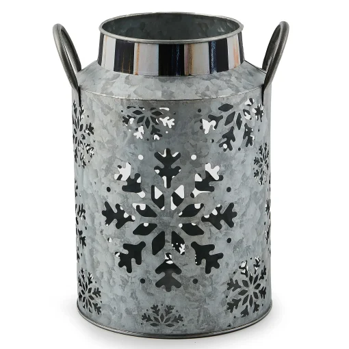 MacKenzie-Childs Outdoor<Snowflake Small Galvanized Metal Lantern