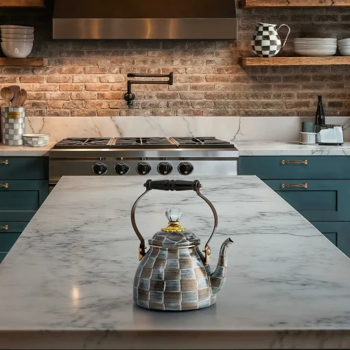 MacKenzie-Childs Fall Entertaining|Tea Kettles<Sophisticheck 2 Quart Tea Kettle