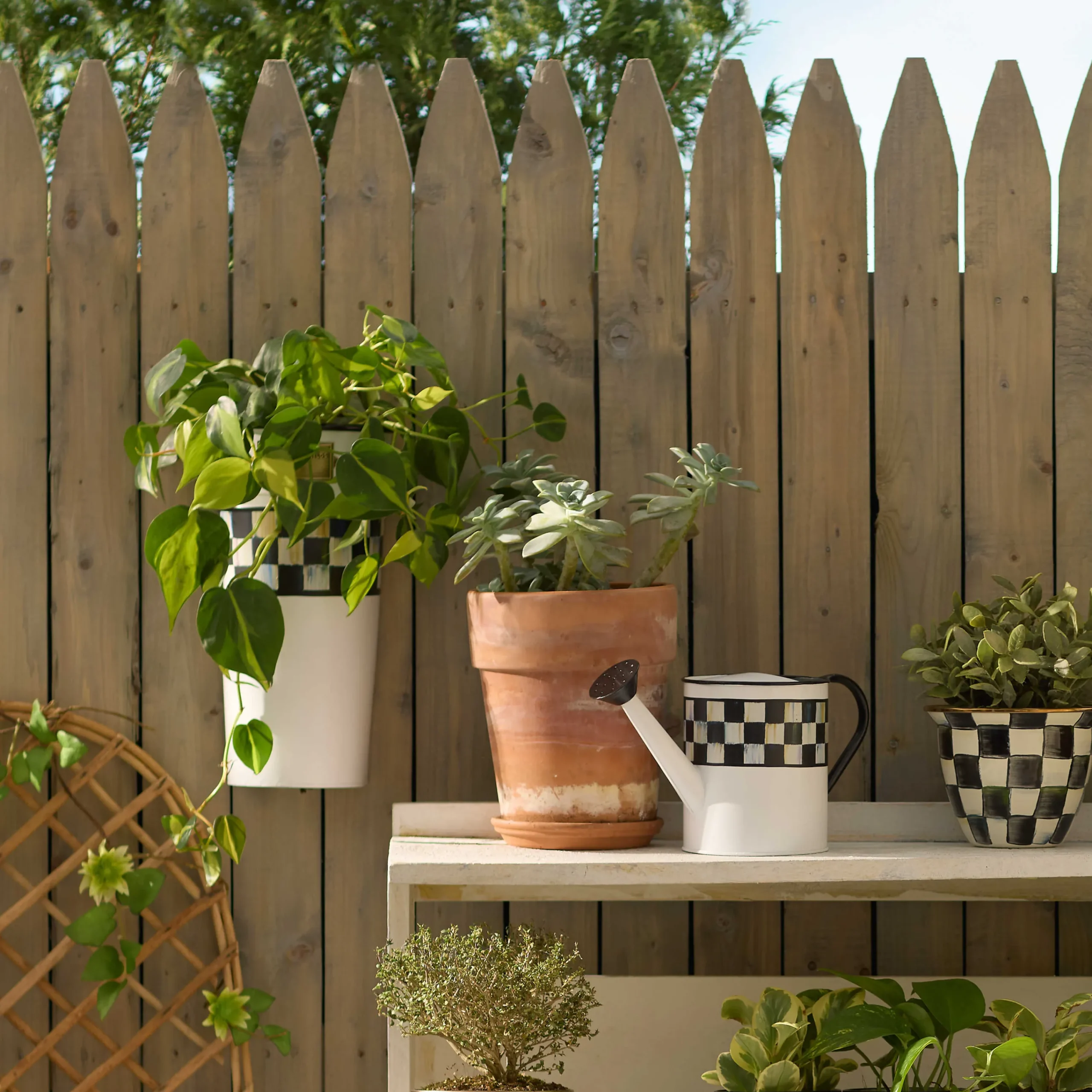 MacKenzie-Childs Spring|Greenery & Florals<Spectator Wall Bucket