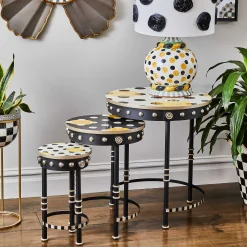 MacKenzie-Childs Living Room<Spot On Nesting Tables, Set of 3