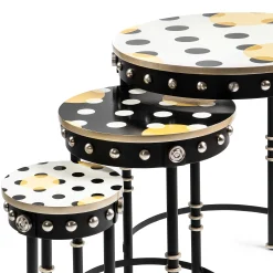 MacKenzie-Childs Living Room<Spot On Nesting Tables, Set of 3