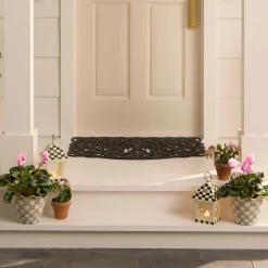 MacKenzie-Childs Spring|The Fall Shop<Sterling Check 8 Ceramic Garden Pot
