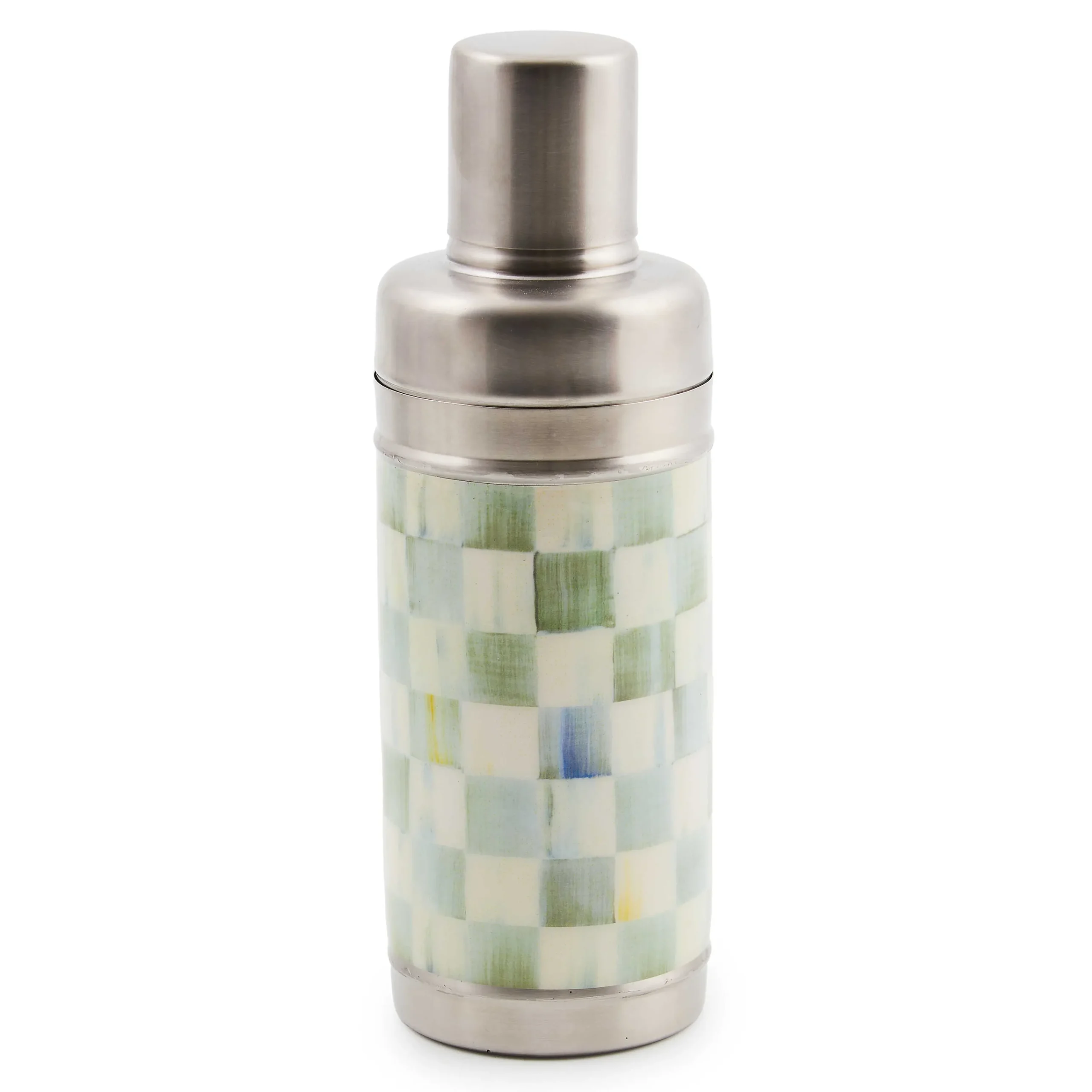 MacKenzie-Childs Fall Entertaining|Bar Entertaining<Sterling Check 3260 Cocktail Shaker