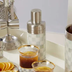 MacKenzie-Childs Fall Entertaining|Bar Entertaining<Sterling Check 3260 Cocktail Shaker
