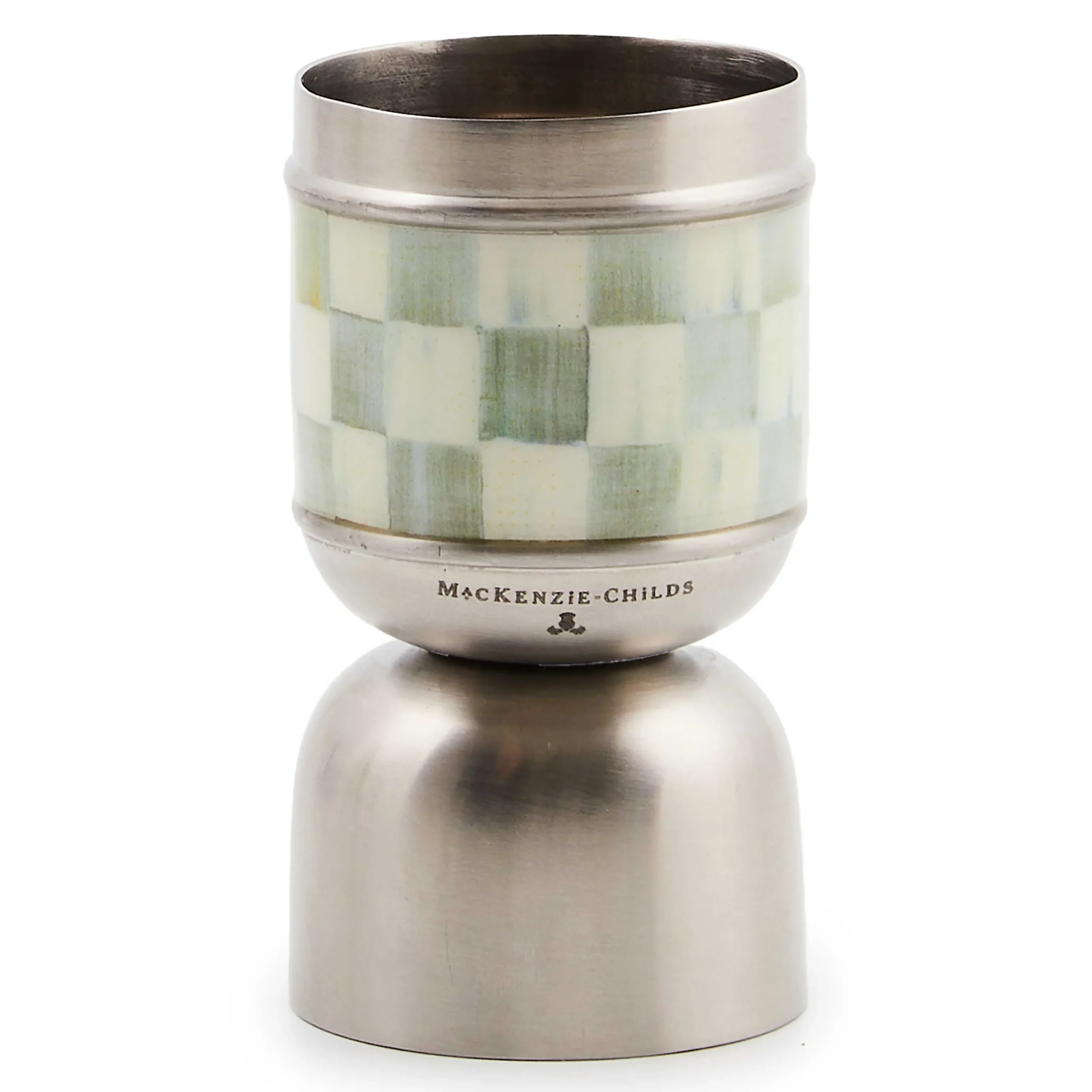 MacKenzie-Childs Fall Entertaining|Bar Entertaining<Sterling Check 3260 Jigger