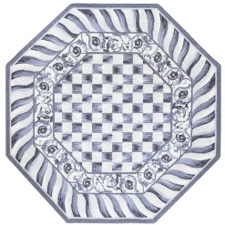 MacKenzie-Childs Rugs<Sterling Check 6' Octagon Rug