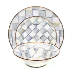 MacKenzie-Childs Kitchen & Dining Sets|Dinnerware & Flatware<Sterling Check 3 Piece Place Setting