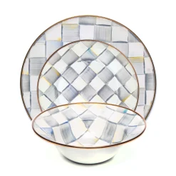 MacKenzie-Childs Kitchen & Dining Sets|Dinnerware & Flatware<Sterling Check 3 Piece Place Setting