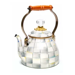 MacKenzie-Childs The Coffee Shop|Tea Kettles<Sterling Check 2 Quart Tea Kettle
