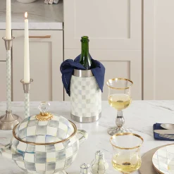 MacKenzie-Childs Fall Entertaining|Bar Entertaining<Sterling Check 3260 Wine Cooler