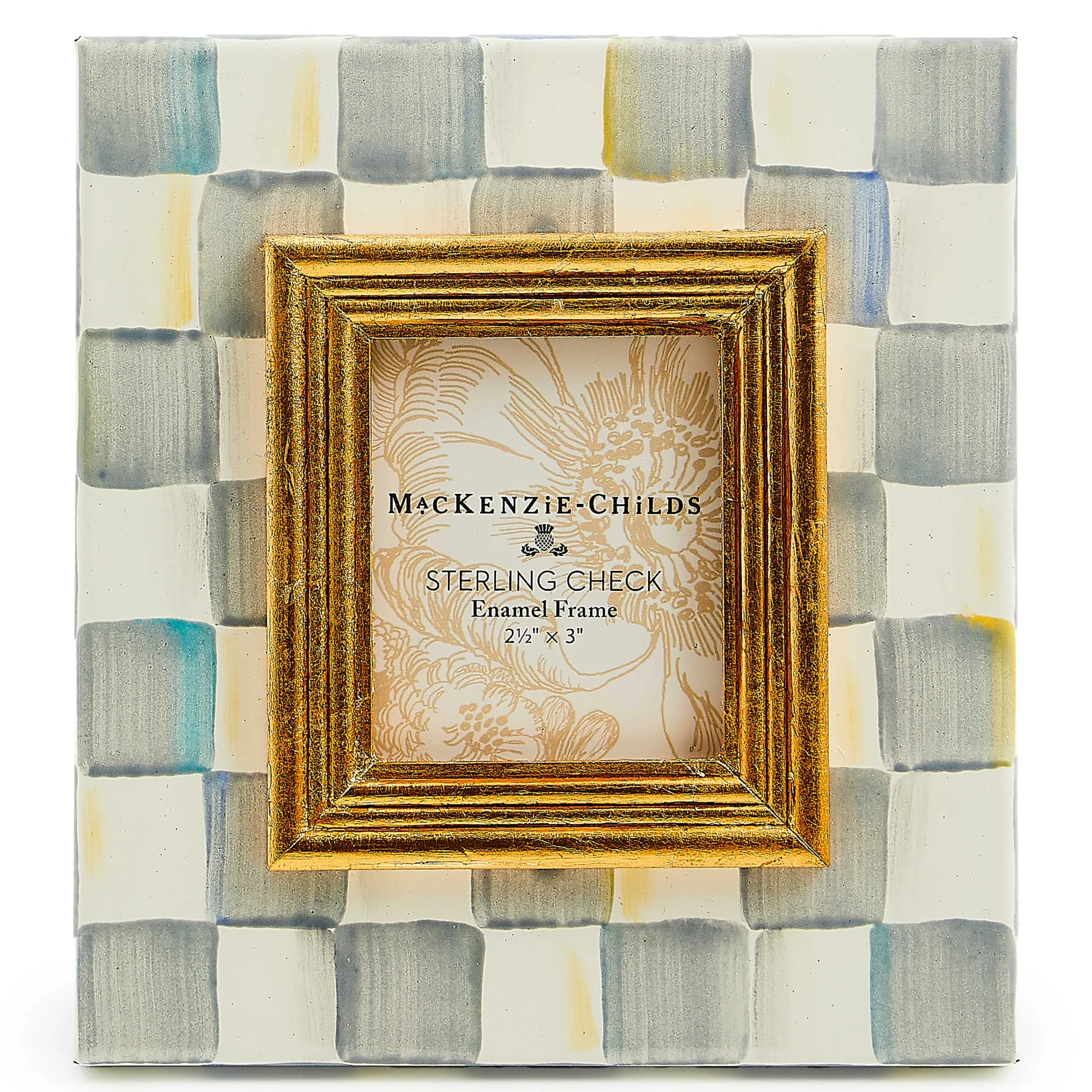 MacKenzie-Childs Room Accents<Sterling Check 2.5 x 3 Frame