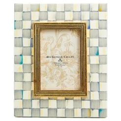 MacKenzie-Childs Room Accents<Sterling Check 4 x 6 Frame