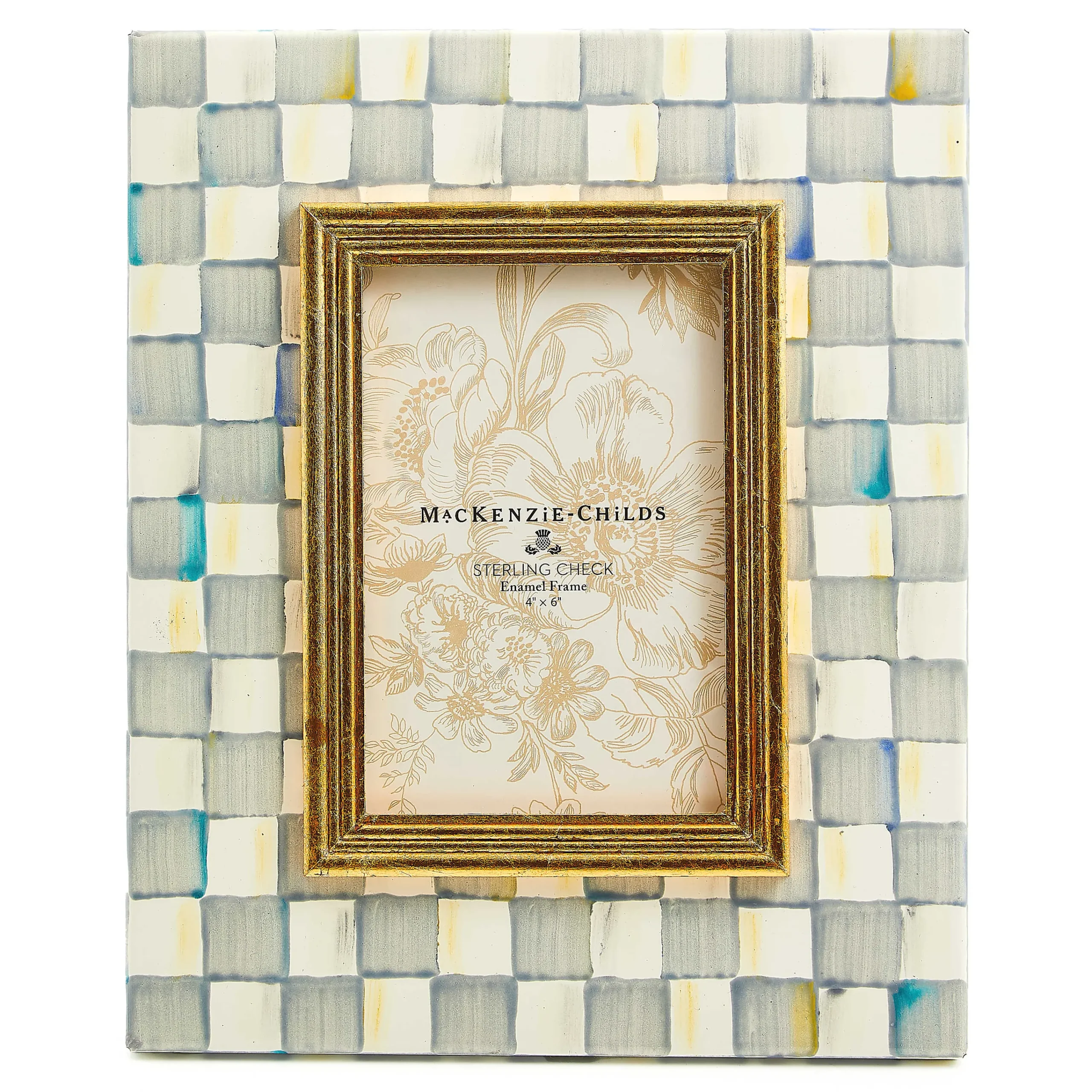 MacKenzie-Childs Room Accents<Sterling Check 4 x 6 Frame