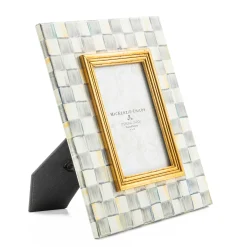 MacKenzie-Childs Room Accents<Sterling Check 4 x 6 Frame